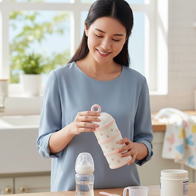 Boite doseuse lait pratique maman prepare biberon