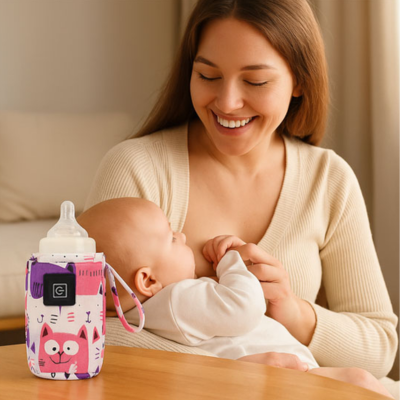 chauffe biberon nomade cuillou poser sur table