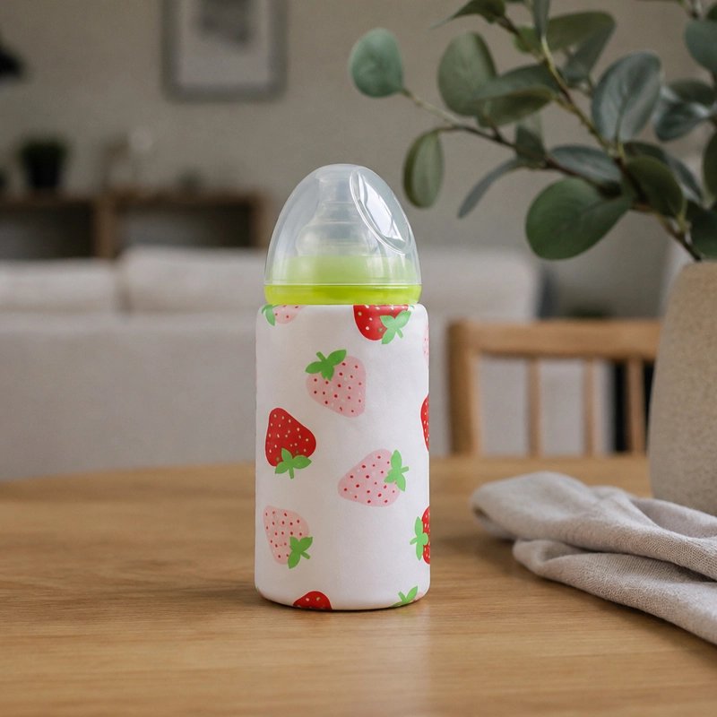 Chauffe biberon nomade fraise poser a table