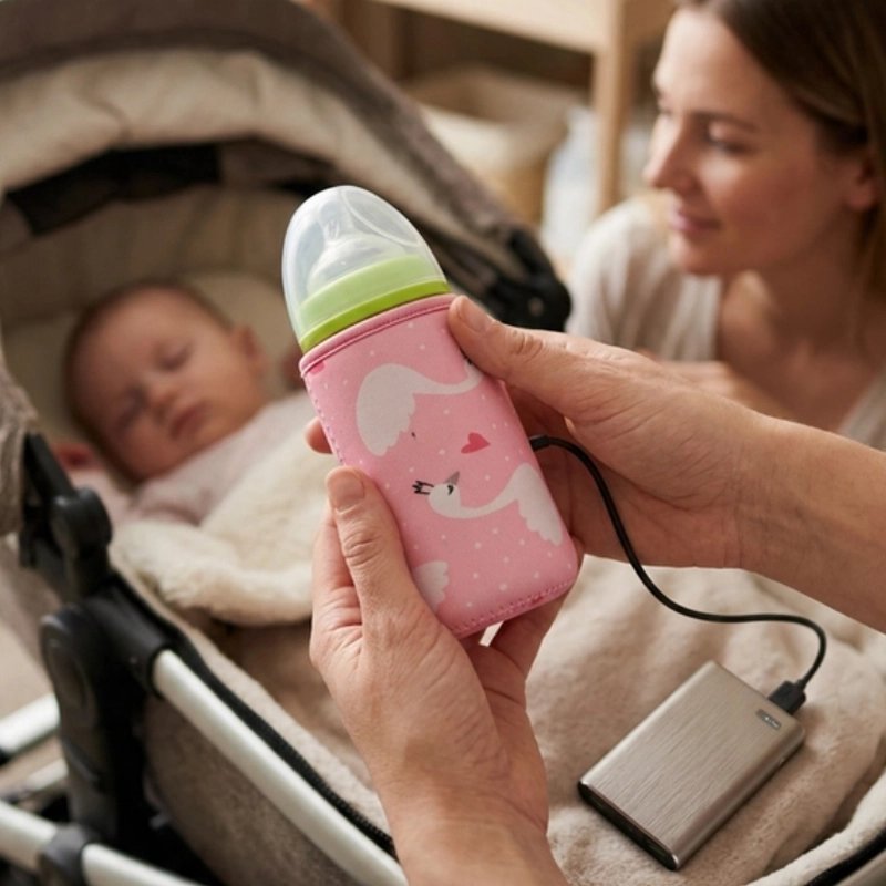 Chauffe biberon nomade papa rechauffe le lait de son bebe