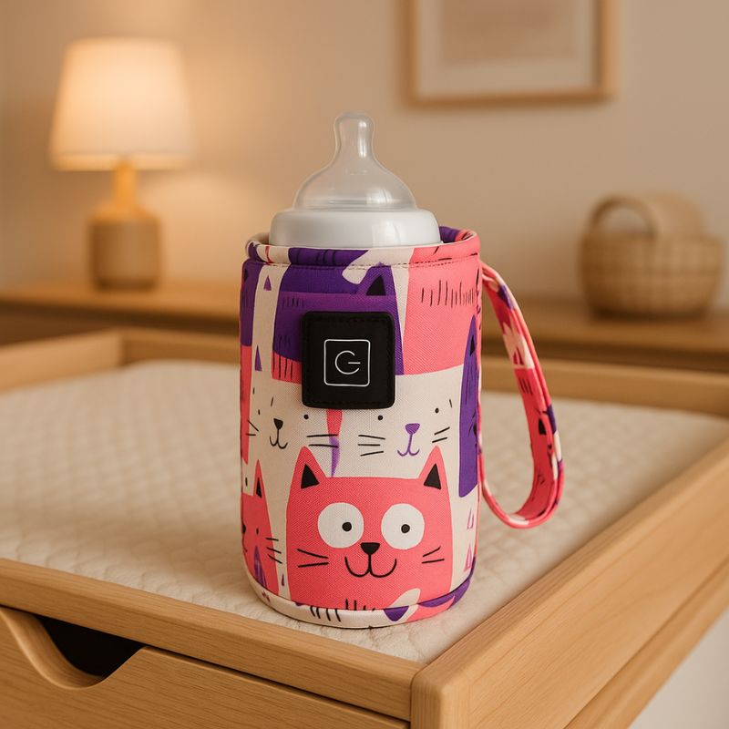 chauffe biberon nomade rose