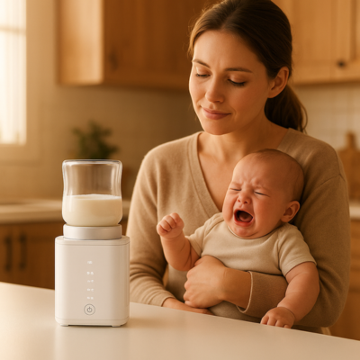 chauffe biberon sans fil babycomfort bebe pleure