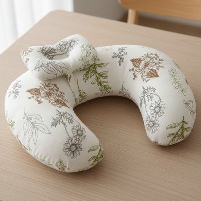 Coussin d'allaitement poser sur table