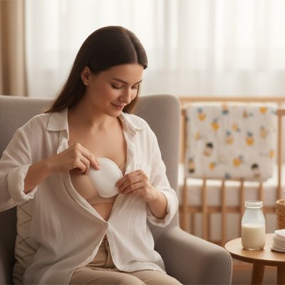 Coussinets d allaitement maman se protege se protege des fuite lait