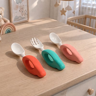 Couvert pour bebe​ trois couleurs