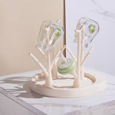 egouttoir biberon ecodry beige avec biberon