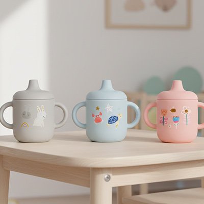 gobelet bebe poser sur petite table