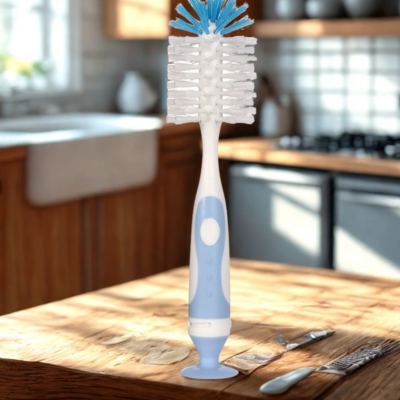 goupillon biberon nettopur poser sur table