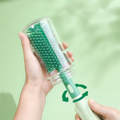 goupillon biberon silicone pro vert tournant