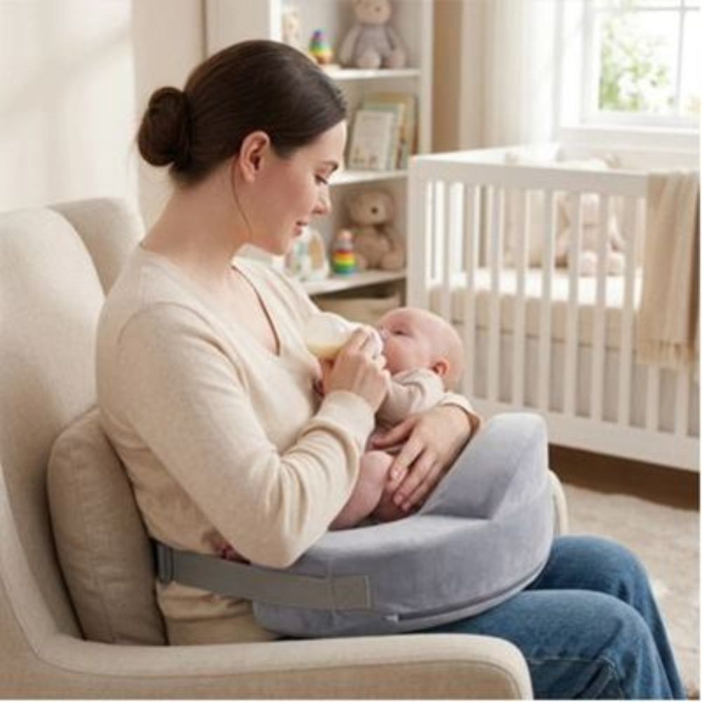maman chambre donne biberon bébé avec Coussin d'allaitement