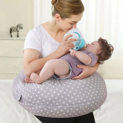 maman donne biberon bebe avec Coussin d'allaitement