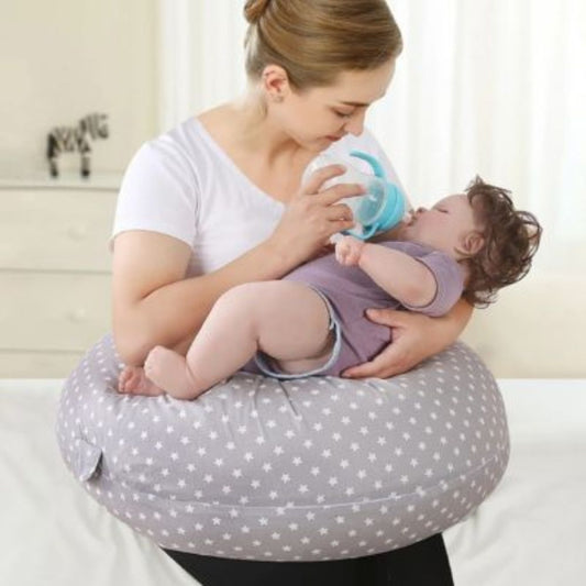 maman donne biberon bebe avec Coussin d'allaitement