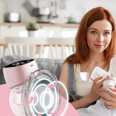 maman donne biberon bebe et tire lait sans fil