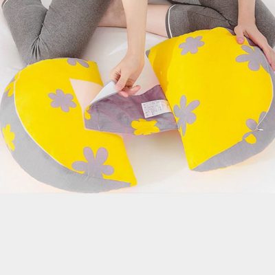 maman separe Coussin de grossesse en deux