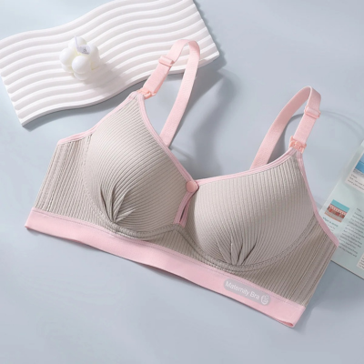 soutien gorge allaitement confort discret gris