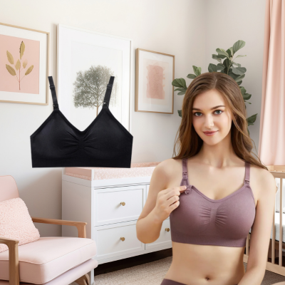  maman porte son soutien gorge d allaitement amour