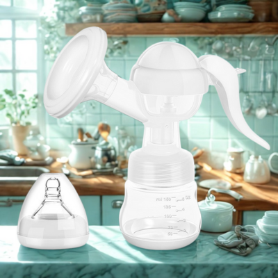 Tire-lait manuel combo blanc