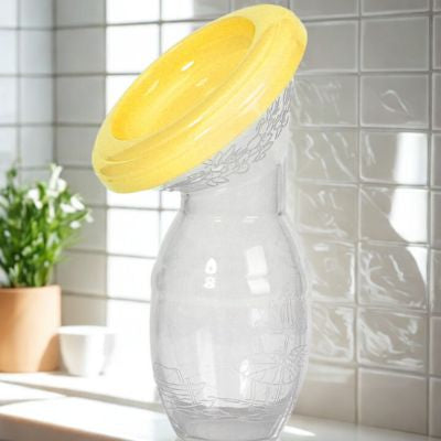 tire-lait manuel jaune