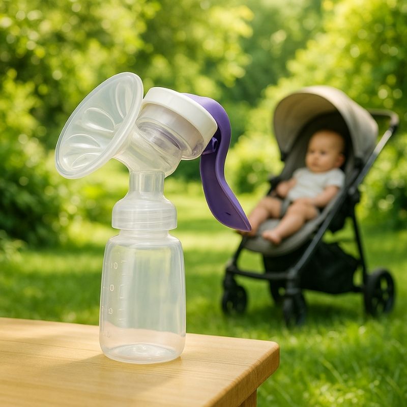 tire lait manuel poser sur table jardin