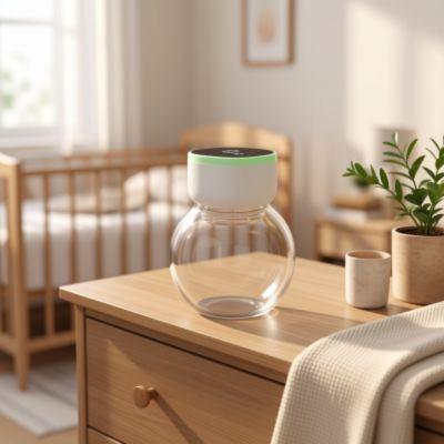 tire lait portable poser sur meuble bebe
