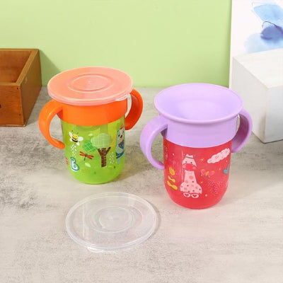 Verre pour bebe orange mauve